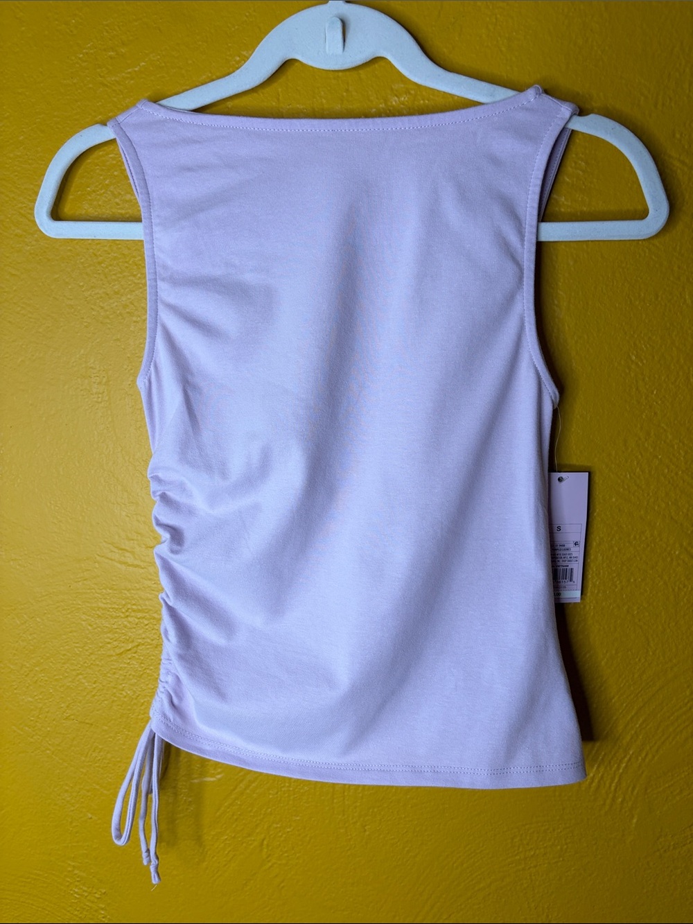 wild fable NWT Small Light Lilac Purple Ruched Side Tank Top